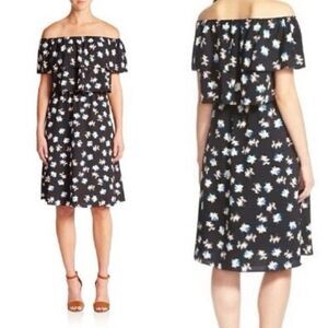 NWT Cooper and Ella Black Off The Shoulder Popcorn Dress - Size: Small